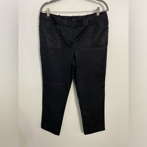 Worthington Black Diamond print cropped pants Size 10